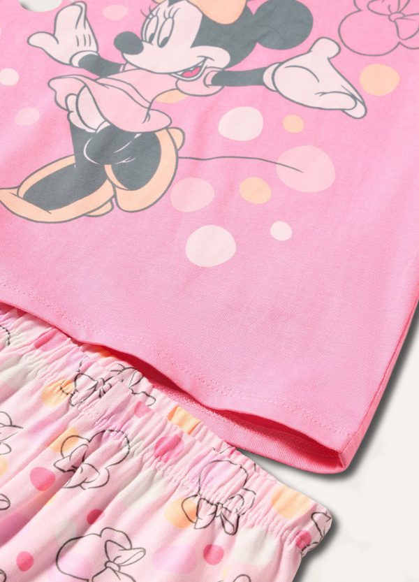 Set pijama pentru fetițe cu imprimeu Minnie Mouse