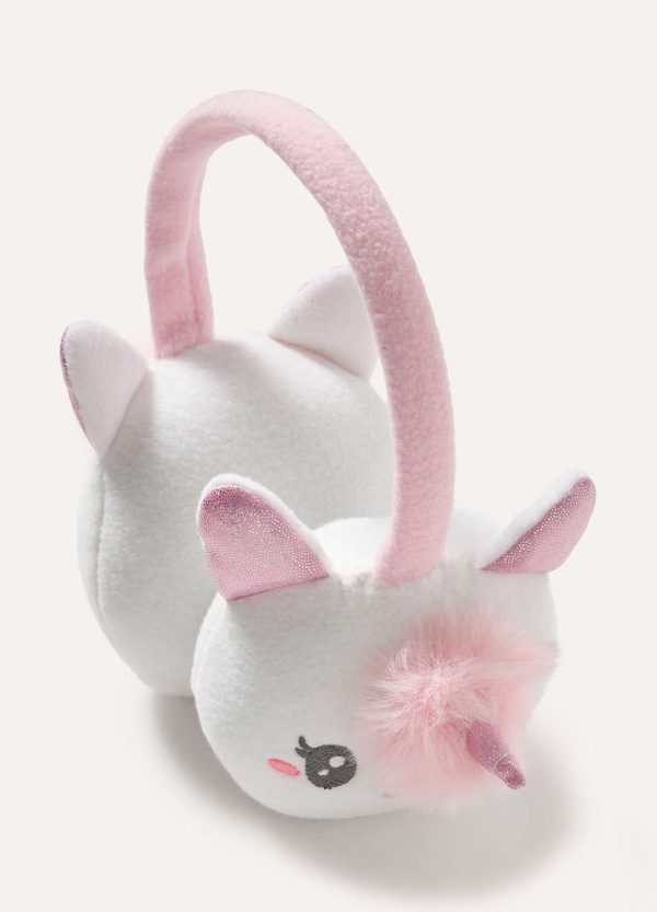 Căști din pluș cu formă de unicorn