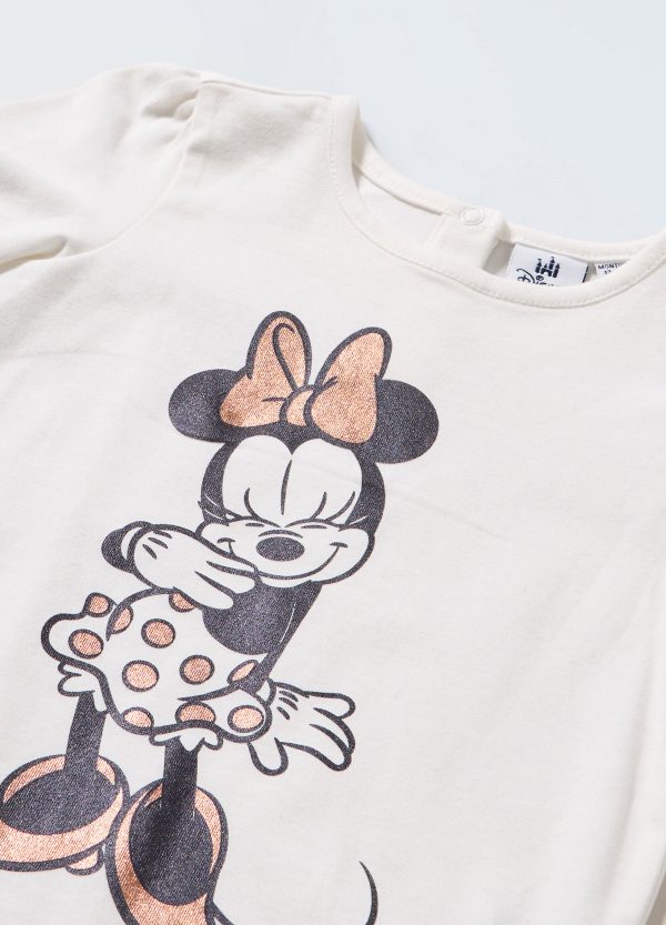 Bluză albă cu imprimeu Minnie Mouse