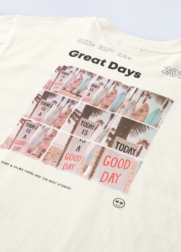 Tricou „Great Days” cu imprimeu pentru băieți