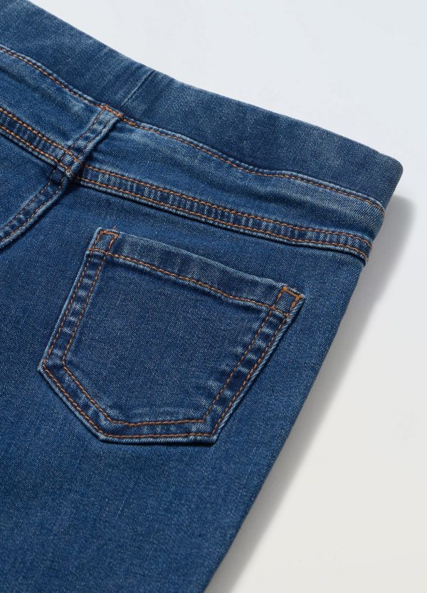 Blugi slim fit pentru copii, din denim elastic