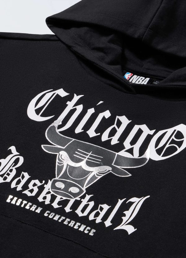 Hanorac negru "Chicago Basketball"