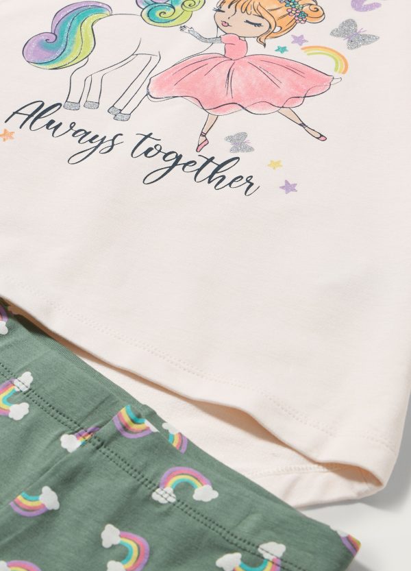 Set tricou și colanți „Perfect Together” pentru fete