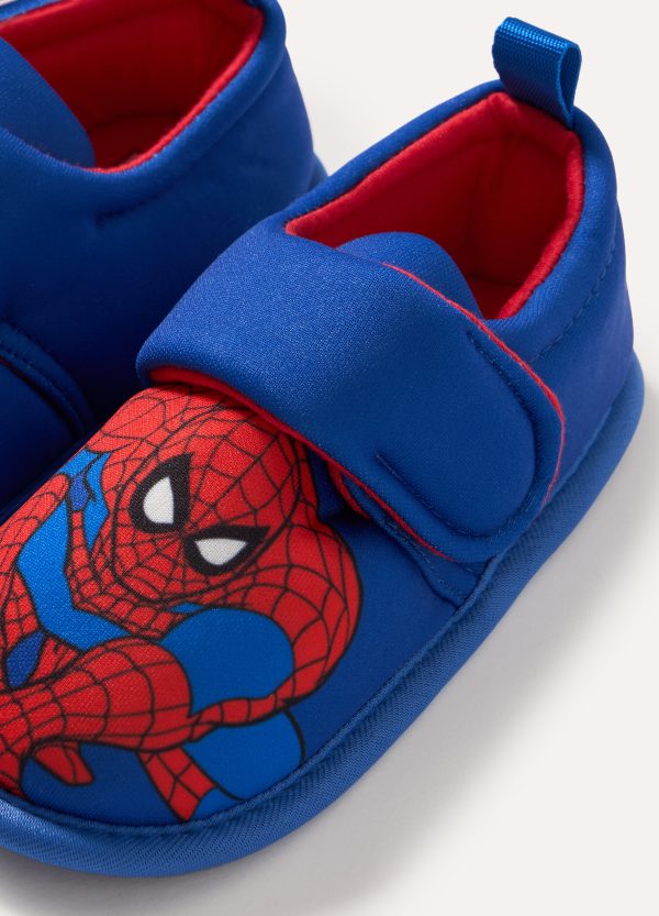 Papuci de Casă Spider-Man Albastru cu Velcro